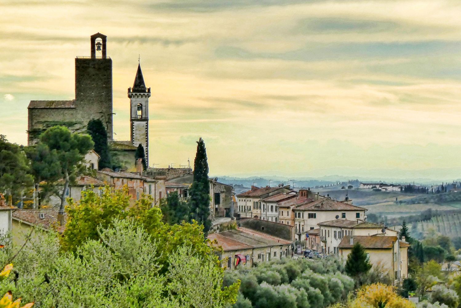 Im Leonardo's Geburtsort Auf Dem Land in der Toskana